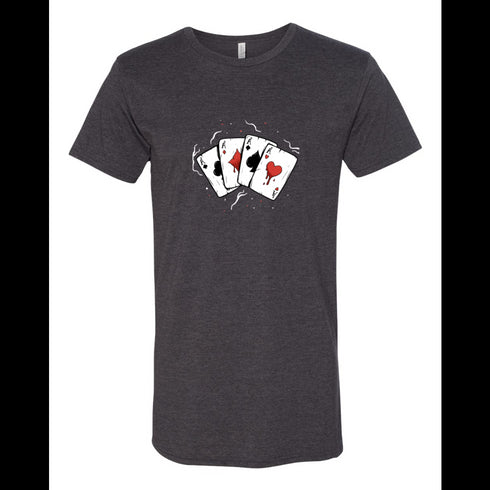 BELLA CANVAS MEN'S LONG BODY URBAN TEE 3006 Cartoon Playing Cards A Decal